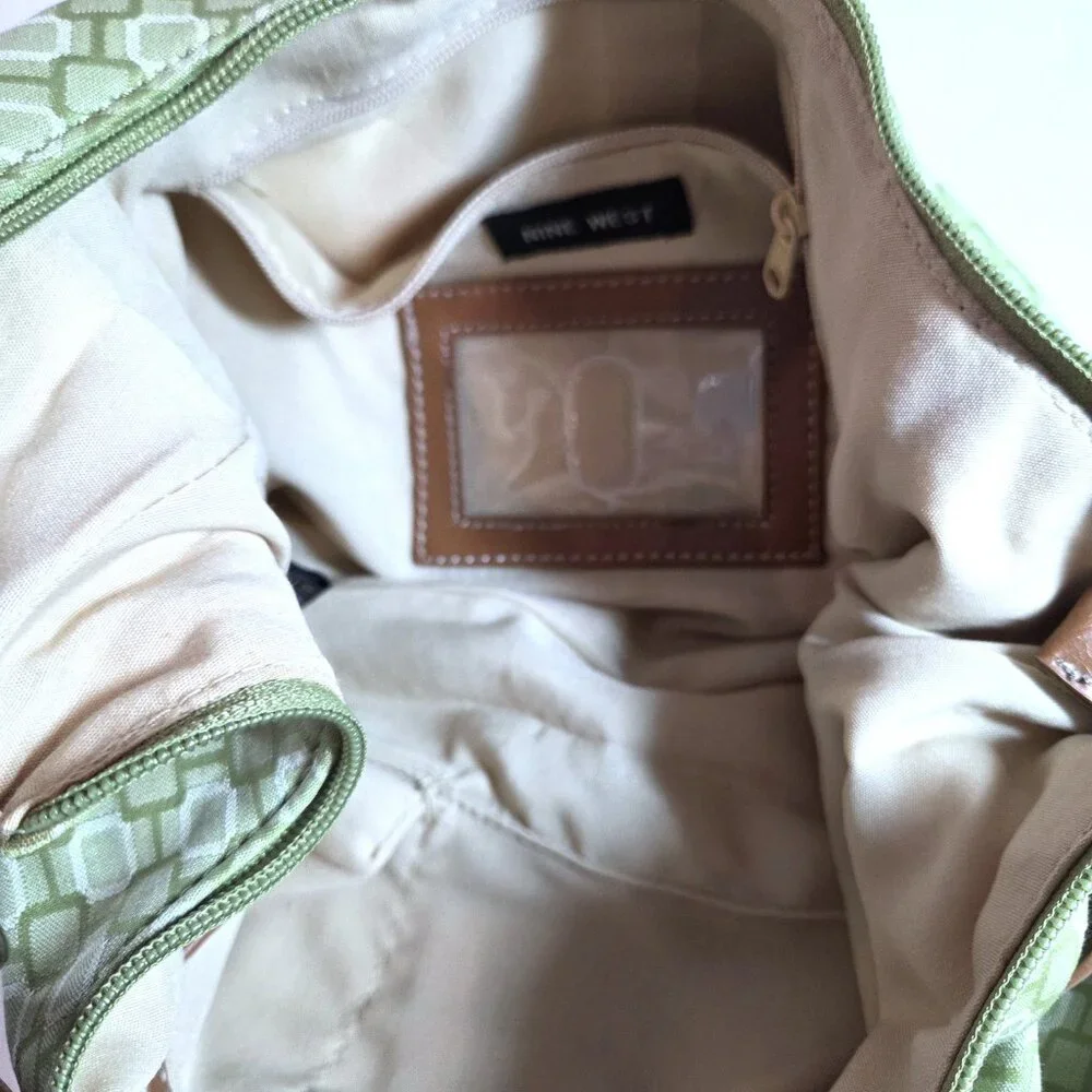 Nine West Green Canvas Purse